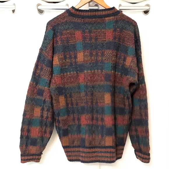 Vtg Maglificio Colorweave Sweater Mens M Wool Mohair Italy Pullover - Picture 2 of 10